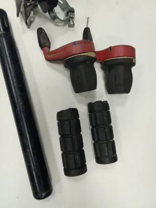 Lote componentes bicicleta: sillín, cambios