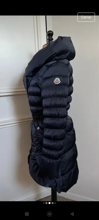 Anorak largo azul mujer