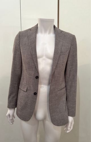 Blazer Zara Uomo Taglia 48 Marrone