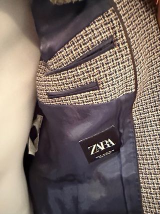 Blazer Zara Uomo Taglia 48 Marrone