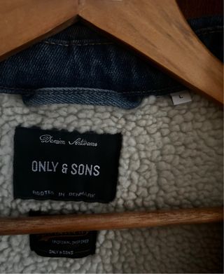 Chaqueta tejana ONLY & SONS borreguito