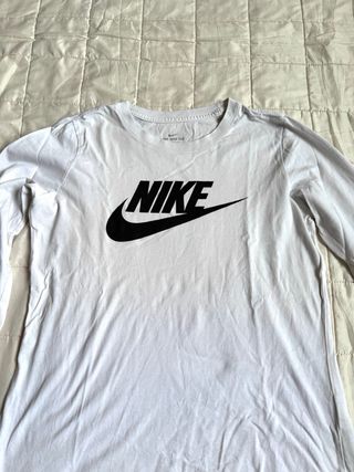 Maglietta Nike bianca manica lunga
