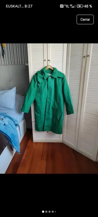 Gabardina impermeable Loreak Mendian verde