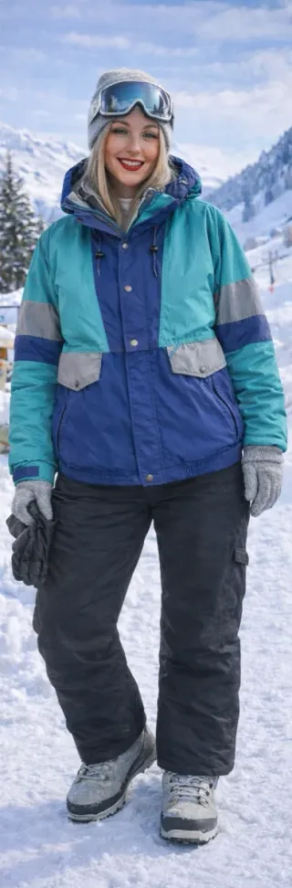 Chaqueta esquí vintage mujer 90s XL 42/4