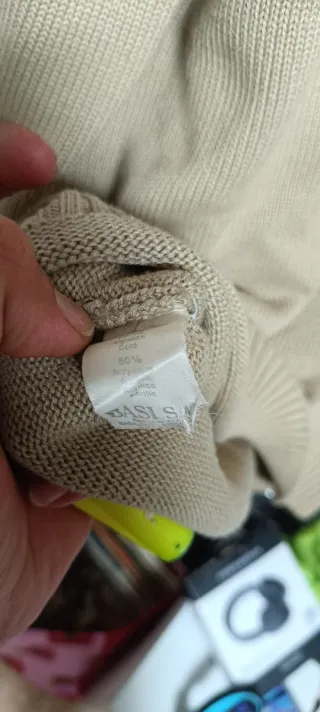 Jersey Lacoste Algodón Vintage Beige