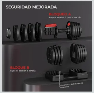 Mancuernas Ajustables 3 en 1