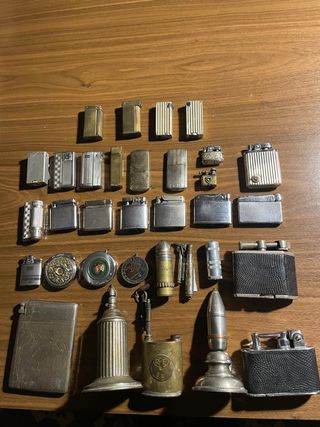 33 Encendedores Antiguos Colección