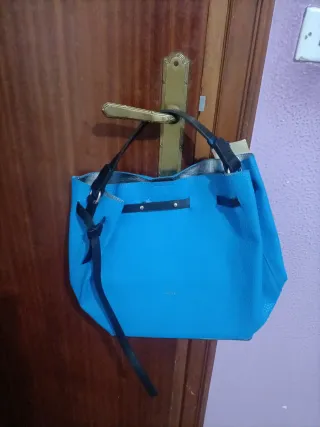 Bolso azul mujer