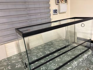 Terrario de cristal 1 metro largo 0,31 ancho