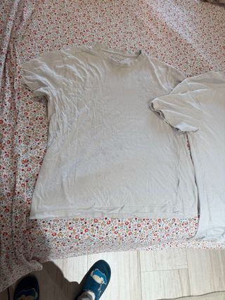 Pack 2 Camisetas Básicas Primark – Blanco Roto / M