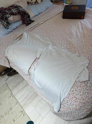 Pack 2 Camisetas Básicas Primark – Blanco Roto / M