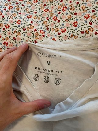 Pack 2 Camisetas Básicas Primark – Blanco Roto / M