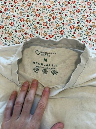 Pack 2 Camisetas Básicas Primark – Blanco Roto / M