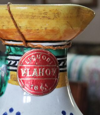 Bottiglia Vintage Ceramica Deruta Liquore Vlahov