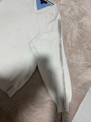 Maglione Tommy Hilfiger golf V-neck Bianco tg L