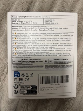 Micrófono Lavalier Inalámbrico Yejata