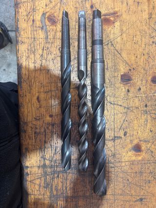 Lote 3 brocas HSS 27, 28, 37mm