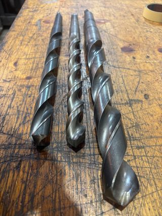 Lote 3 brocas HSS 27, 28, 37mm