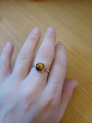 Anillo Plata Piedra Ojo de Tigre