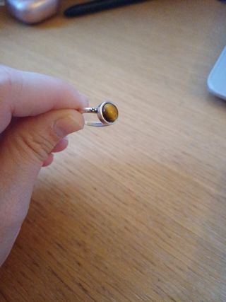 Anillo Plata Piedra Ojo de Tigre