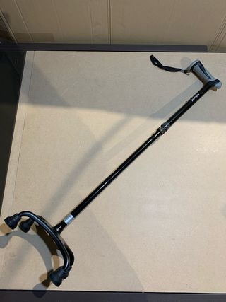 Bastón Andar Cuádruple Plegable Rehand