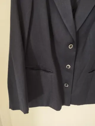 Tailleur gonna blu taglia 47 XL