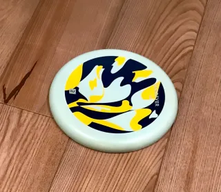 Frisbee azzurro/giallo morbido