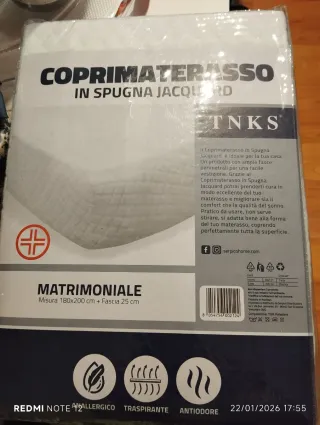 Coprimaterasso Matrimoniale Jacquard