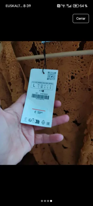 Abrigo crochet Zara talla única amarillo mostaza