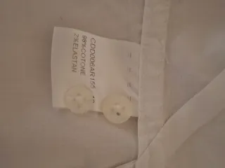 Camicia uomo collo coreana bianca