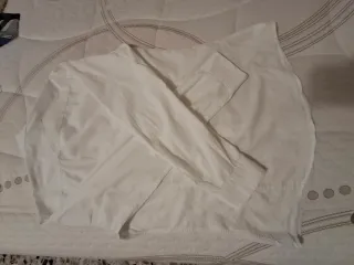 Camicia uomo collo coreana bianca