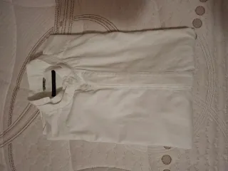 Camicia uomo collo coreana bianca