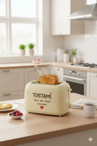 Tostapane Provami con scritta