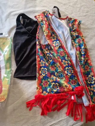 Disfraz Hippie niña y Mujer Talla Única