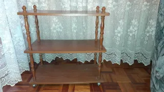 Estantería de madera de 3 baldas