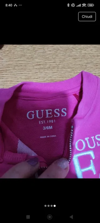 Tuta Guess bambina fucsia