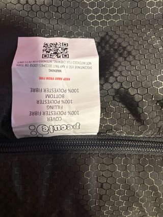 Cama para perro gris con ribete azul 50x53 NUEVO