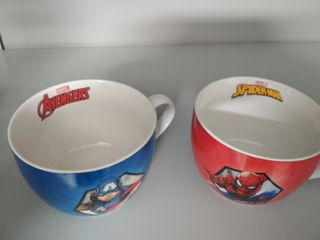 Tazze grandi Avengers e Spiderman in porcellana