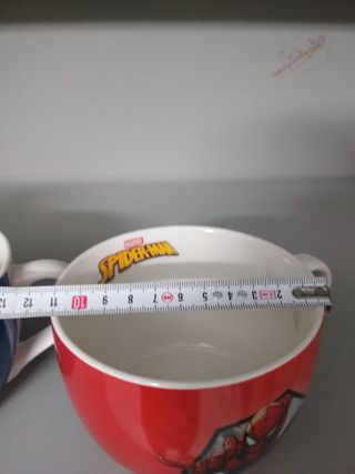 Tazze grandi Avengers e Spiderman in porcellana