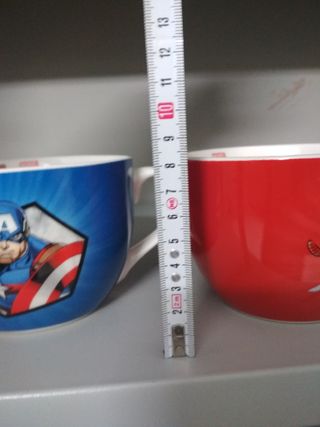 Tazze grandi Avengers e Spiderman in porcellana