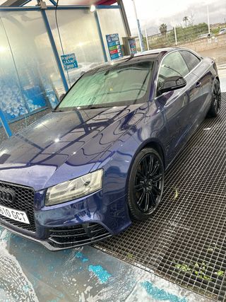 Audi A5 blue electric