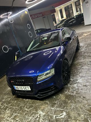 Audi A5 blue electric