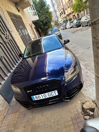 Audi A5 blue electric