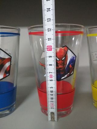 Set 3 Bicchieri Avengers e Spider-Man