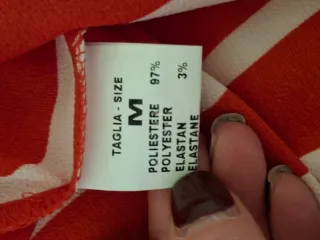 Camicia donna righe rosse e bianche