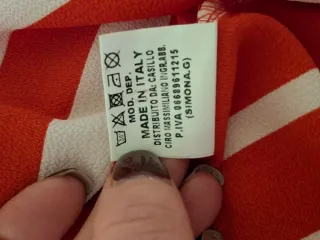 Camicia donna righe rosse e bianche