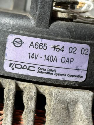 Alternador SsangYong Rodius 2.7