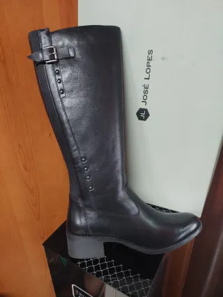 Stivale donna José Lopes pelle nero