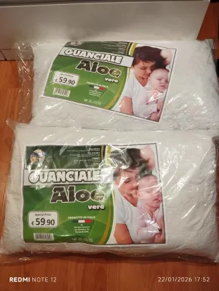 2 Guanciali Aloe - Made in Italy