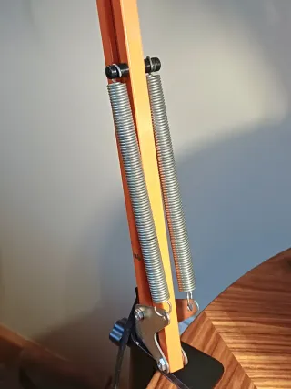 Lámpara flexo vintage naranja años 70